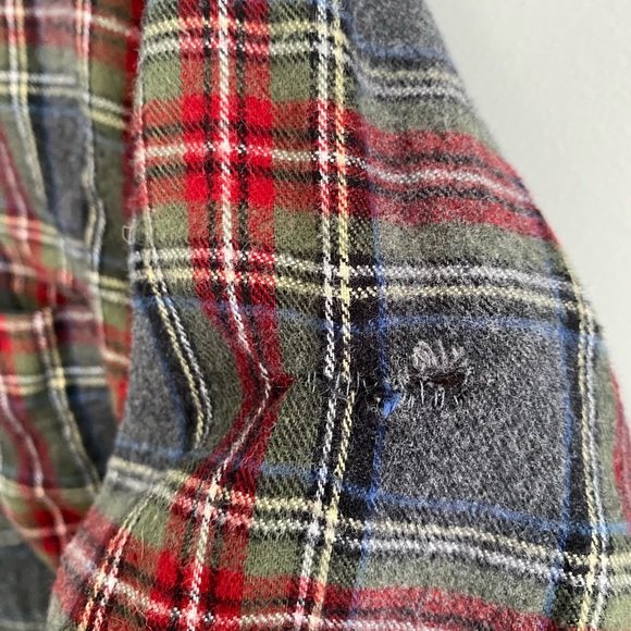 Men’s 100% cotton LL Bean flannel. Large Tall - Picture 3 of 5